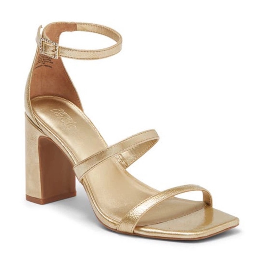 Nordstrom rack gold heels size 7.5